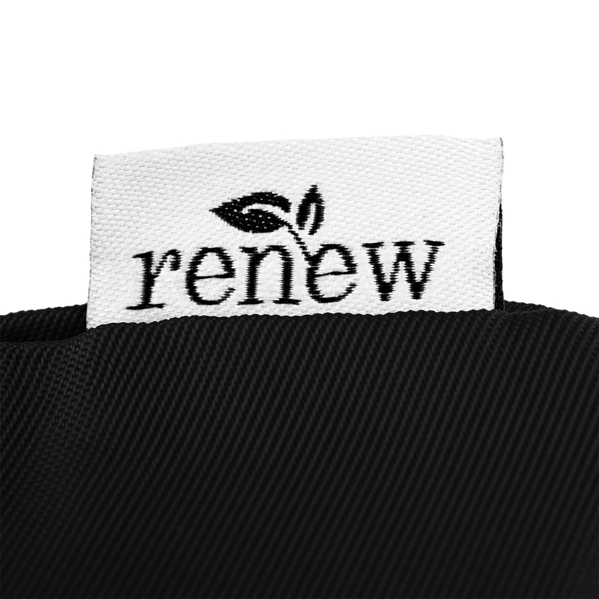 Joel Drawstring Tote Bag in Recycled PET - Black - Tag