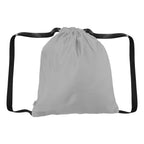 Joel Drawstring Tote Bag in Recycled PET - Gray - Full