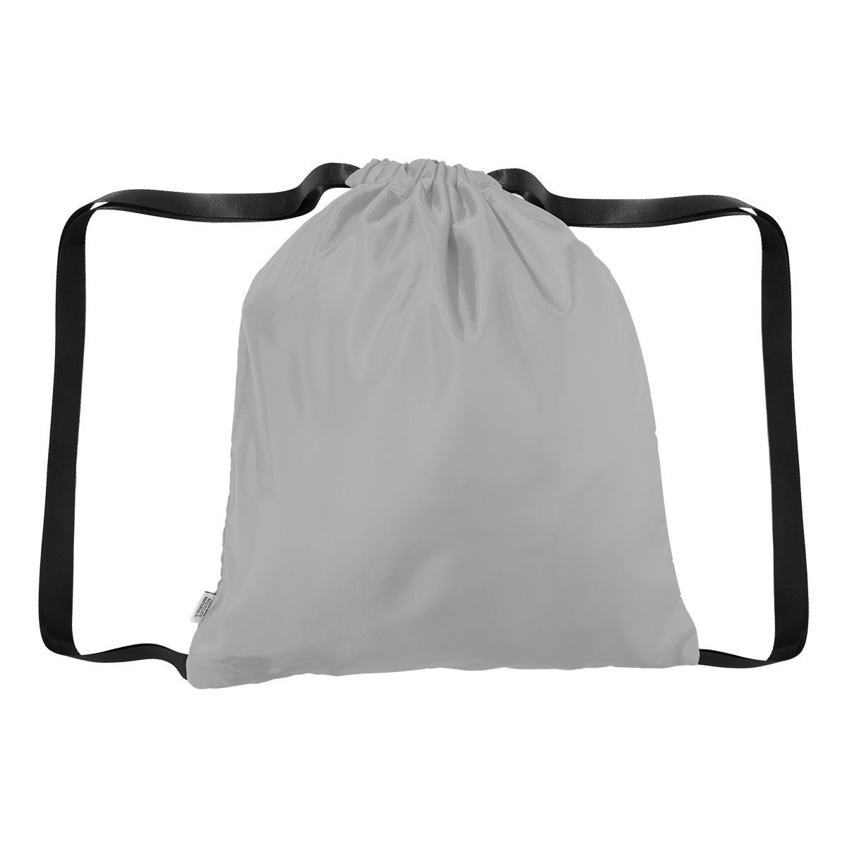 Joel Drawstring Tote Bag in Recycled PET - Gray - Full