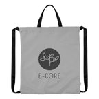 Joel Drawstring Tote Bag in Recycled PET - Gray - Silk Screen