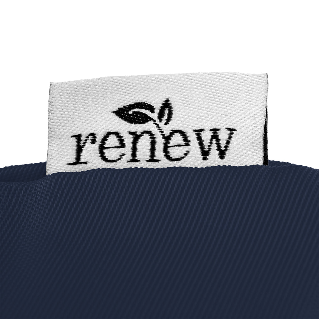 Joel Drawstring Tote Bag in Recycled PET - Navy - Tag