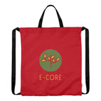Joel Drawstring Tote Bag in Recycled PET - Red - Colorbrite
