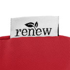 Joel Drawstring Tote Bag in Recycled PET - Red - Tag