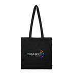 Jones Recycled Cotton Tote Bag, 4 oz - Black - Colorbrite