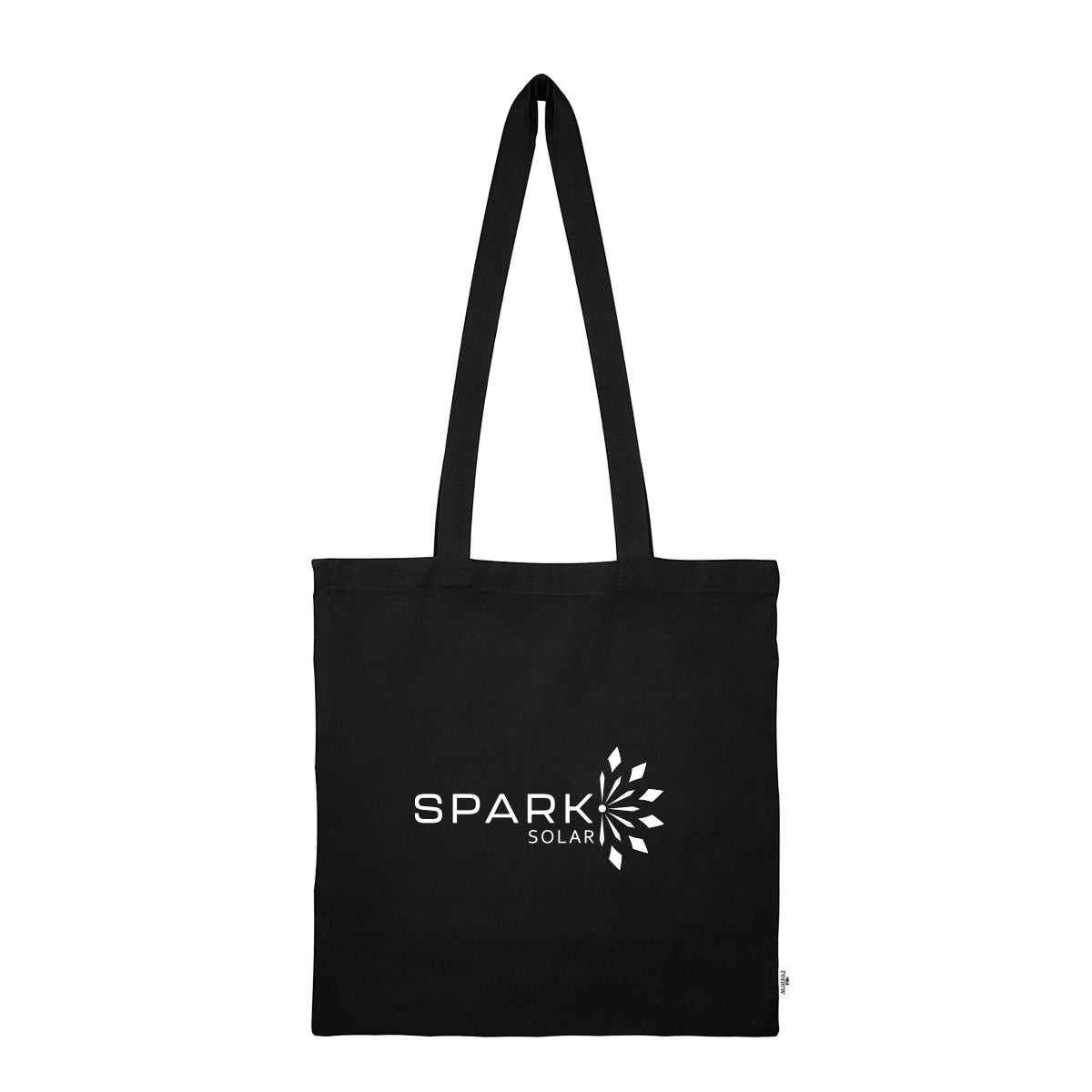 Jones Recycled Cotton Tote Bag, 4 oz - Black - Silk Screen