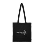 Jones Recycled Cotton Tote Bag, 4 oz - Black - Silk Screen