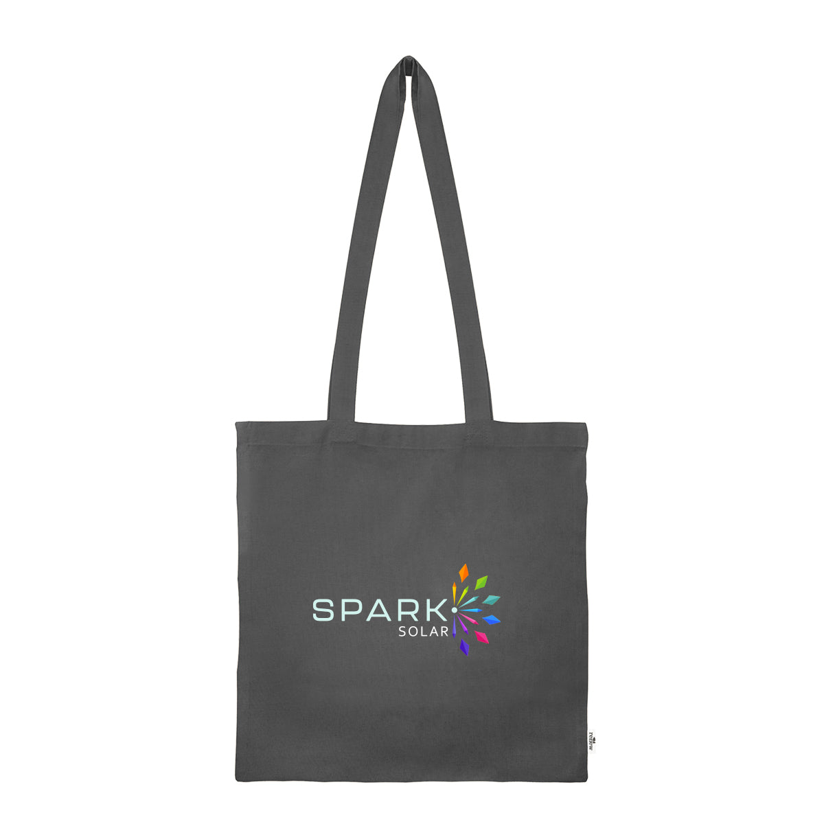 Jones Recycled Cotton Tote Bag, 4 oz - Gray - Colorbrite