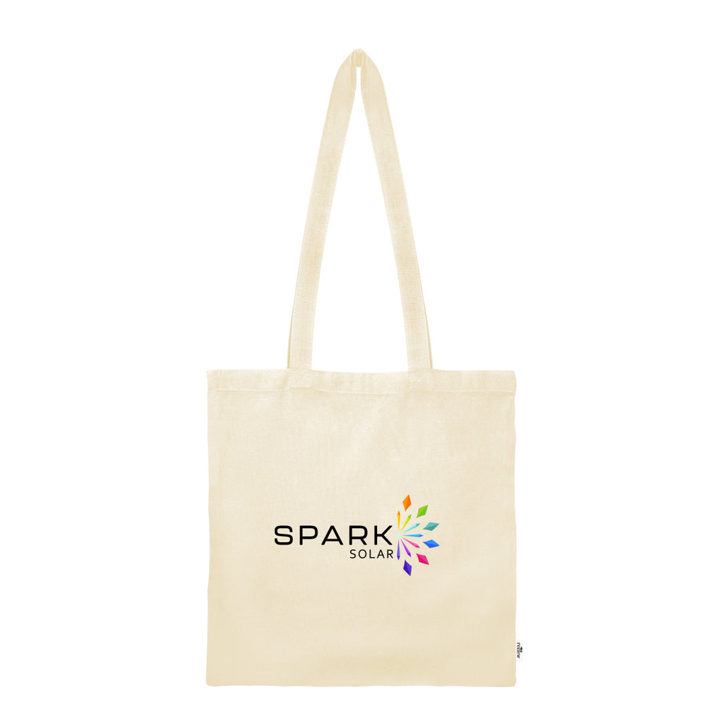 Jones Recycled Cotton Tote Bag, 4 oz - Natural - Colorbrite