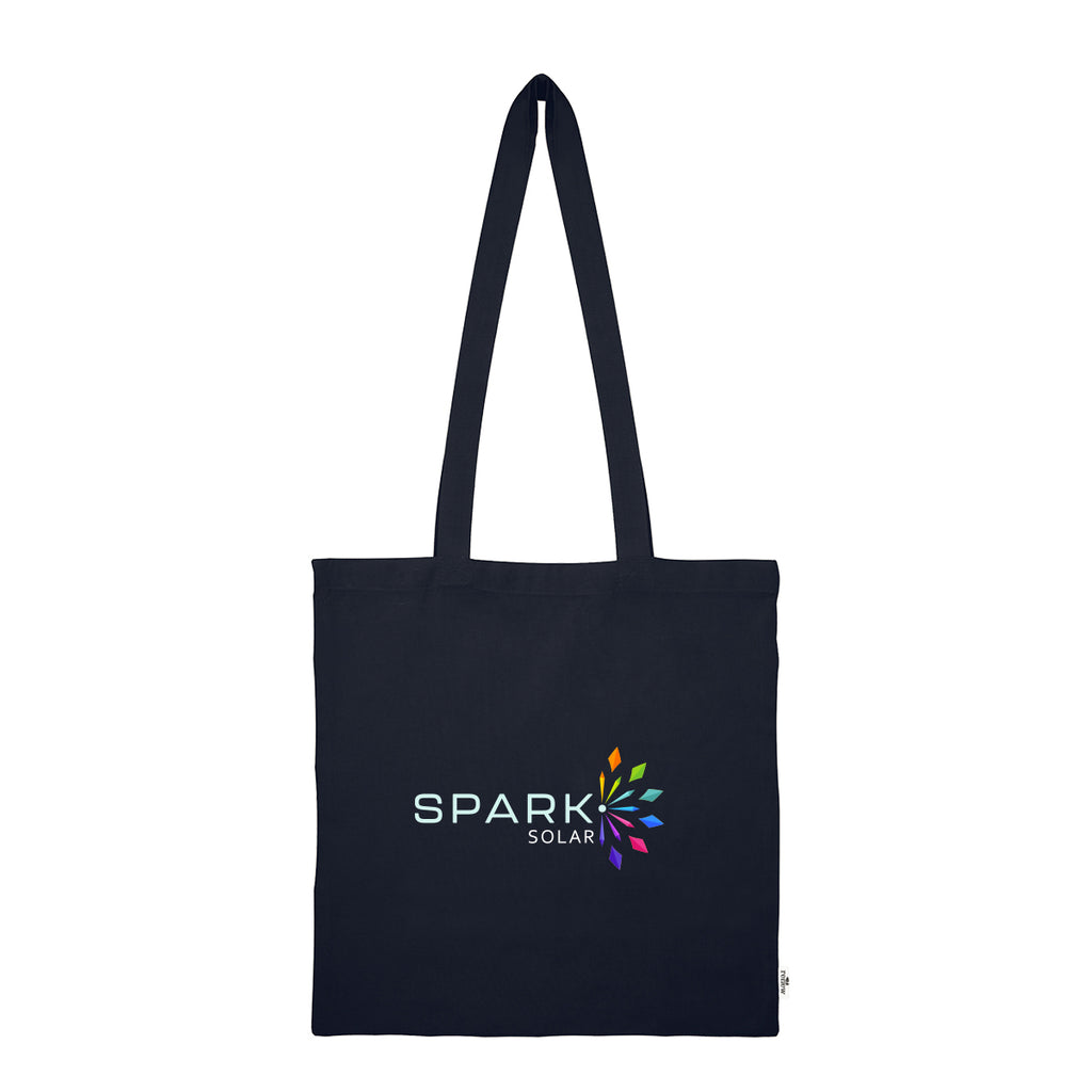 Jones Recycled Cotton Tote Bag, 4 oz - Navy - Colorbrite