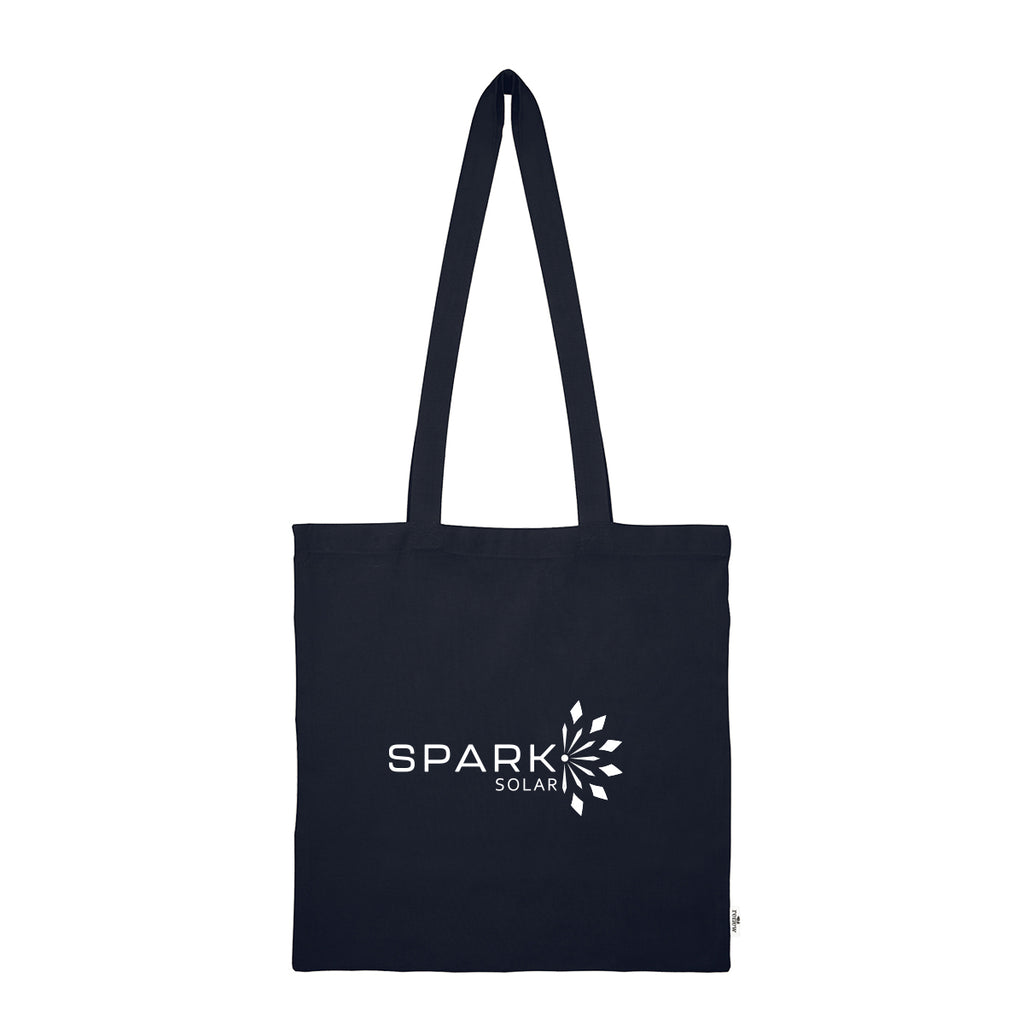 Jones Recycled Cotton Tote Bag, 4 oz - Navy - Silk Screen