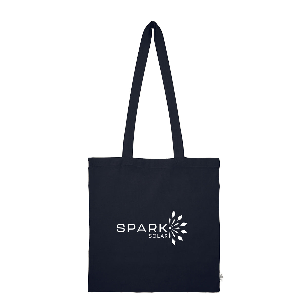 Jones Recycled Cotton Tote Bag, 4 oz - Navy - Silk Screen