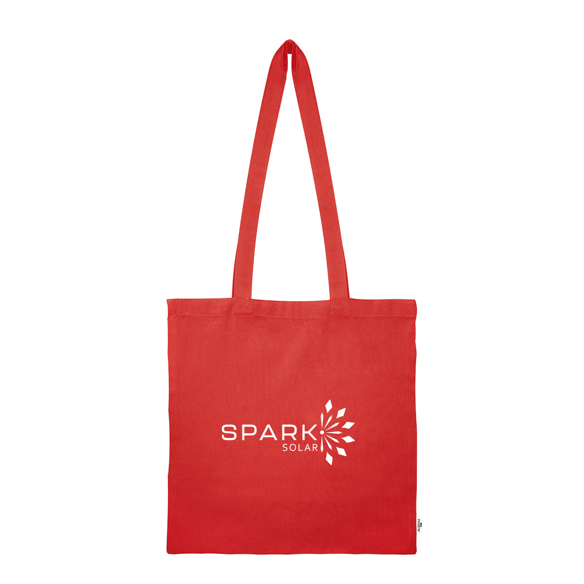 Jones Recycled Cotton Tote Bag, 4 oz - Red - Silk Screen
