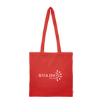 Jones Recycled Cotton Tote Bag, 4 oz - Red - Silk Screen