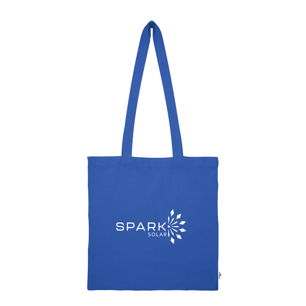 Jones Recycled Cotton Tote Bag, 4 oz - Royal Blue - Silk Screen