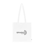 Jones Recycled Cotton Tote Bag, 4 oz - White - Silk Screen