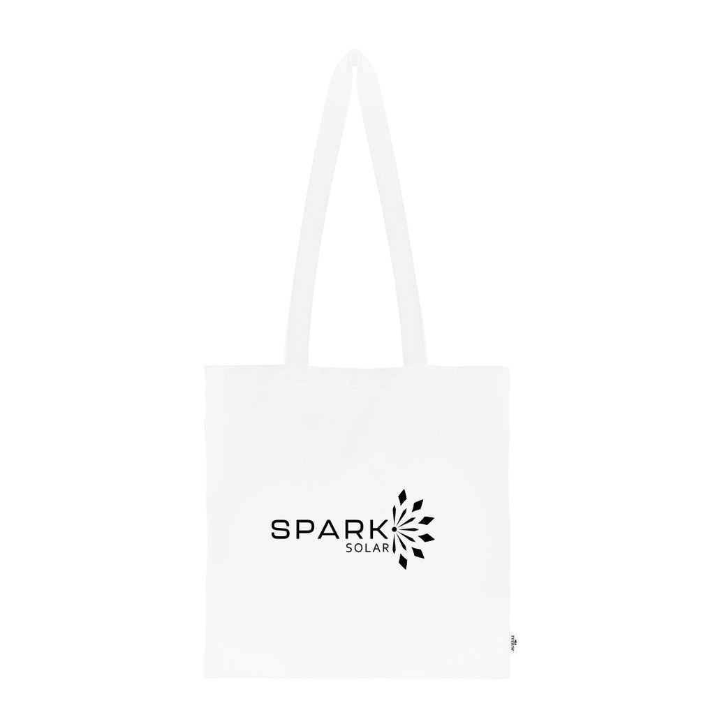 Jones Recycled Cotton Tote Bag, 4 oz - White - Silk Screen