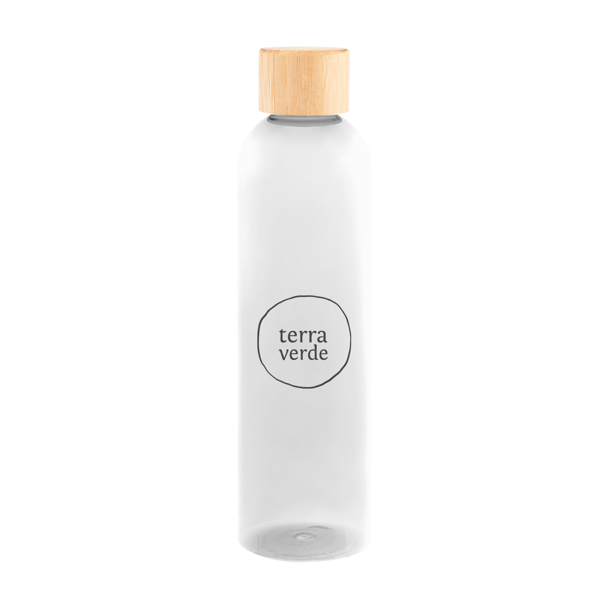 Jordan Bottle with Bamboo Lid, 32 oz - Clear - Silk Screen