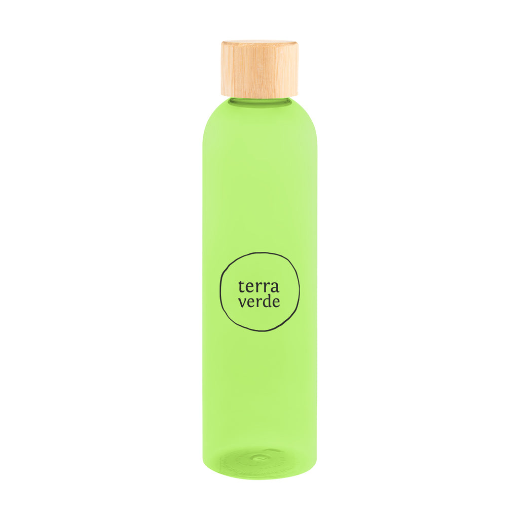 Jordan Bottle with Bamboo Lid, 32 oz - Lime Green - Silk Screen
