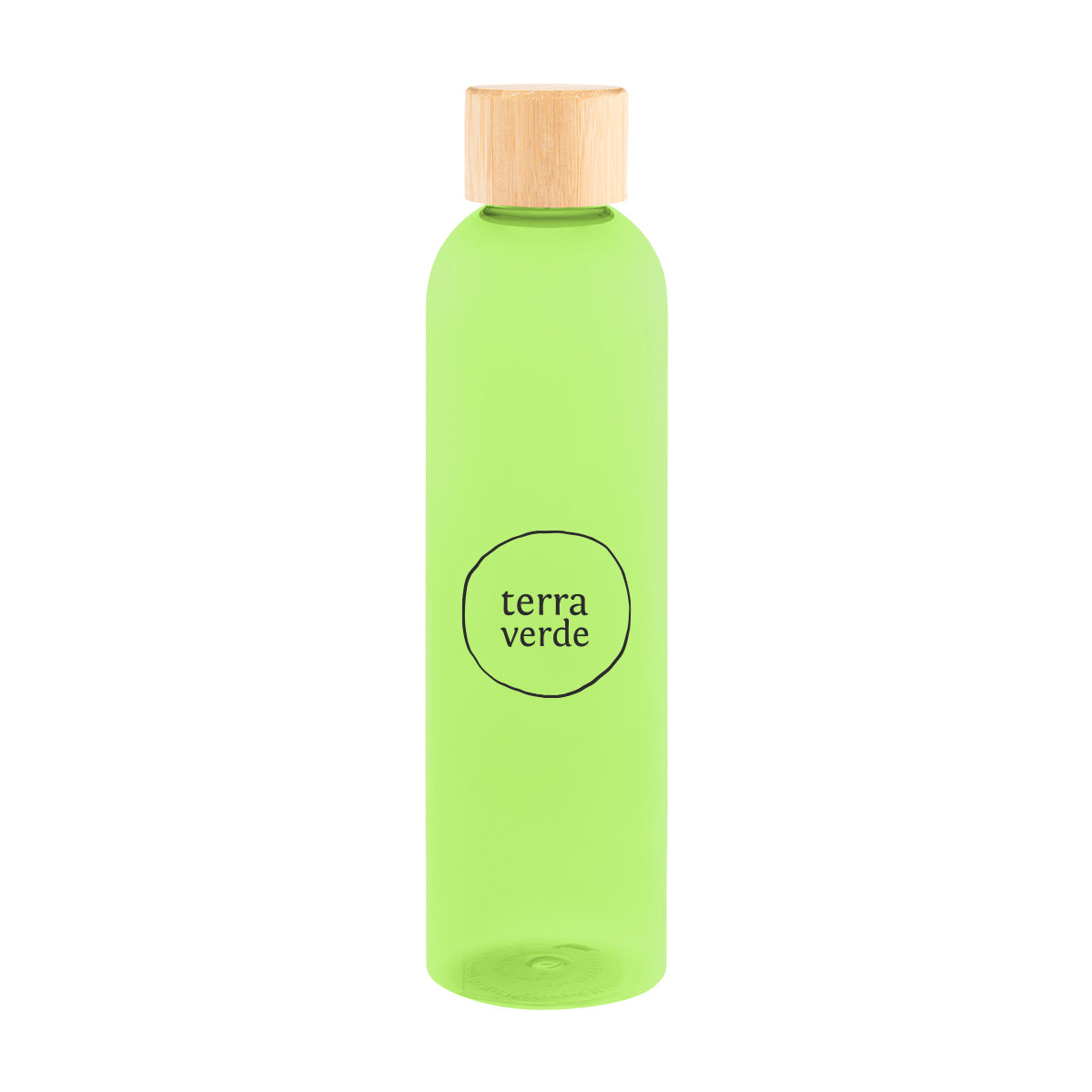 Jordan Bottle with Bamboo Lid, 32 oz - Lime Green - Silk Screen