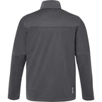 Joris Recycled Waterproof Softshell Jacket for Men Debossing - Heather Dark Charcoal - Back