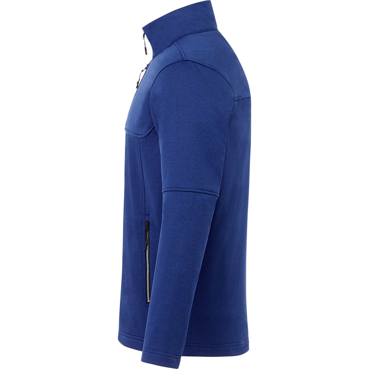 Joris Recycled Waterproof Softshell Jacket for Men Debossing - Metro Blue Heather - Left Side