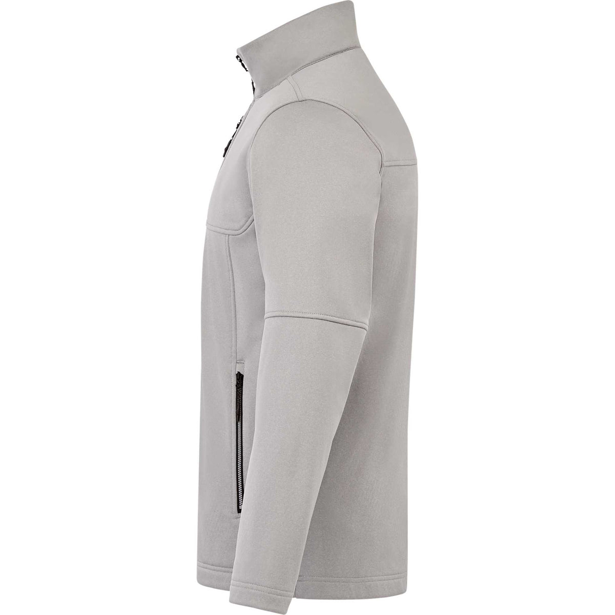 Joris Recycled Waterproof Softshell Jacket for Men Embroidery - Silver Heather - Left Side