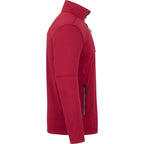 Joris Recycled Waterproof Softshell Jacket for Men Embroidery - Vintage Red Heather - Right Side