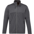 Joris Recycled Waterproof Softshell Jacket for Men Laser Engraving - Heather Dark Charcoal - Front