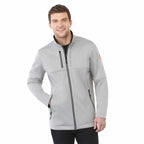 Joris Recycled Waterproof Softshell Jacket for Men Laser Engraving - Silver Heather - Front On Model