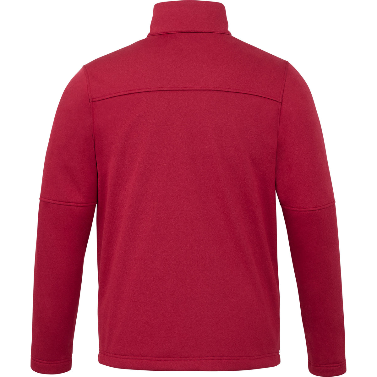 Joris Recycled Waterproof Softshell Jacket for Men Laser Engraving - Vintage Red Heather - Back