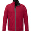 Joris Recycled Waterproof Softshell Jacket for Men Laser Engraving - Vintage Red Heather - Front