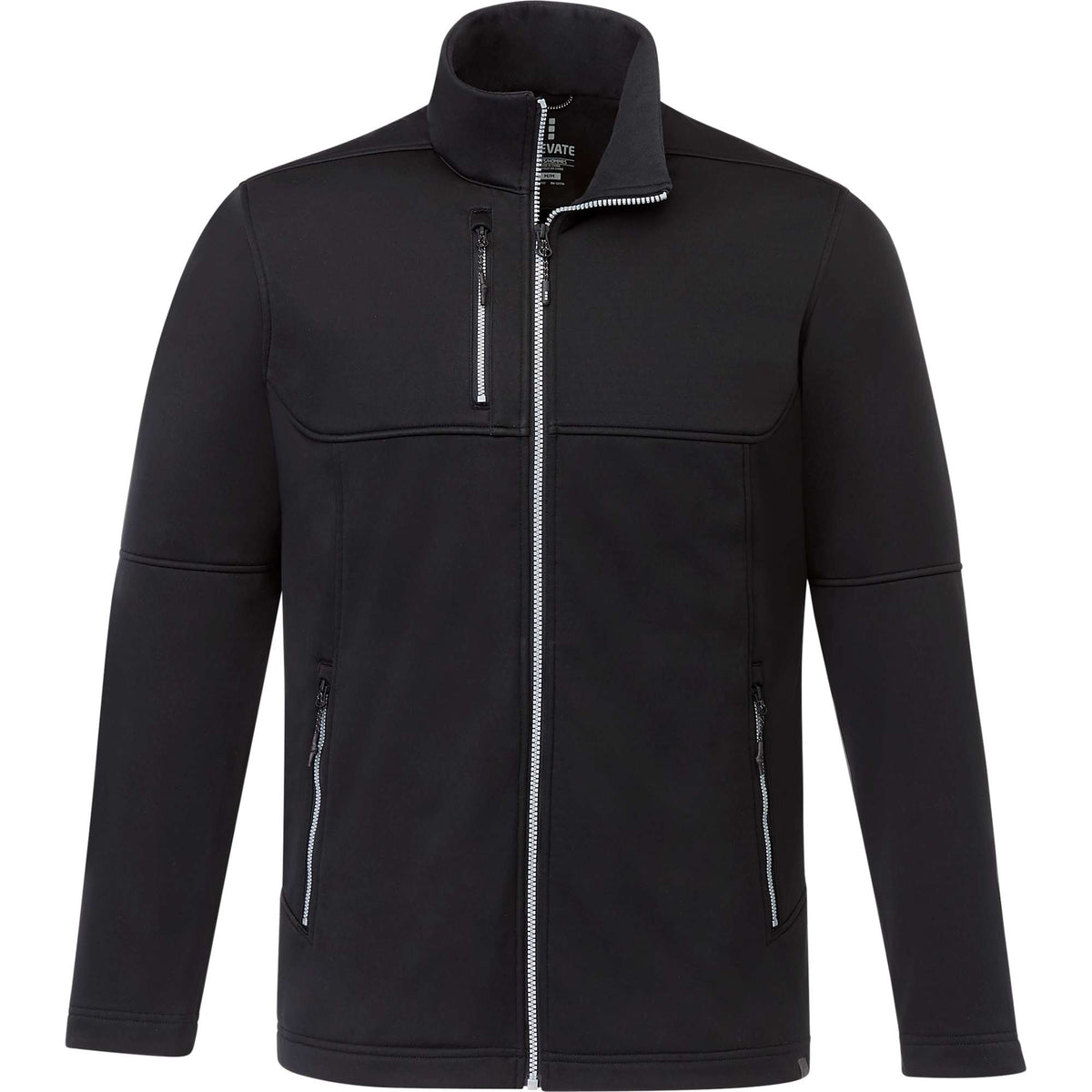 Joris Recycled Waterproof Softshell Jacket for Men Transfer - Black - Front