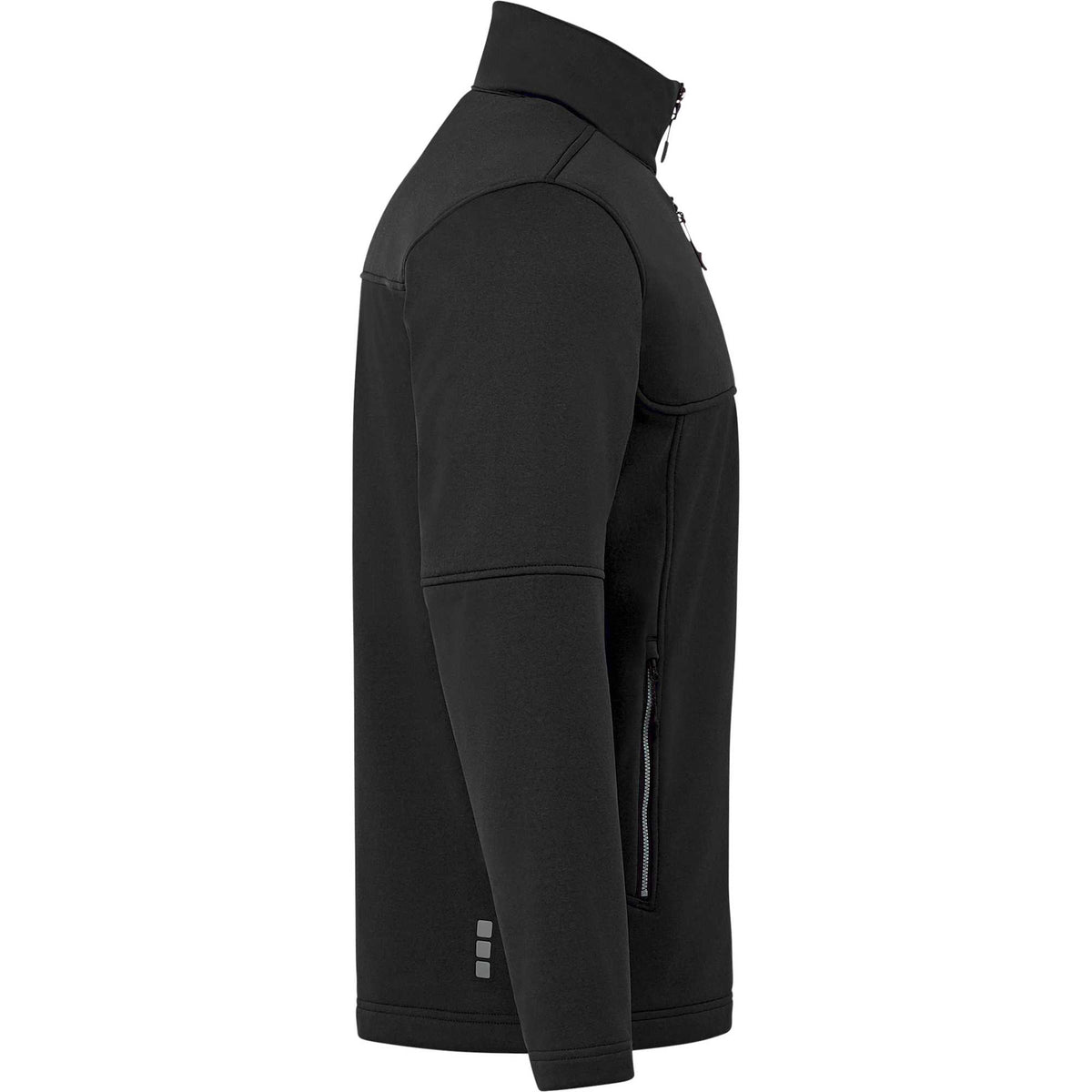 Joris Recycled Waterproof Softshell Jacket for Men Transfer - Black - Right Side