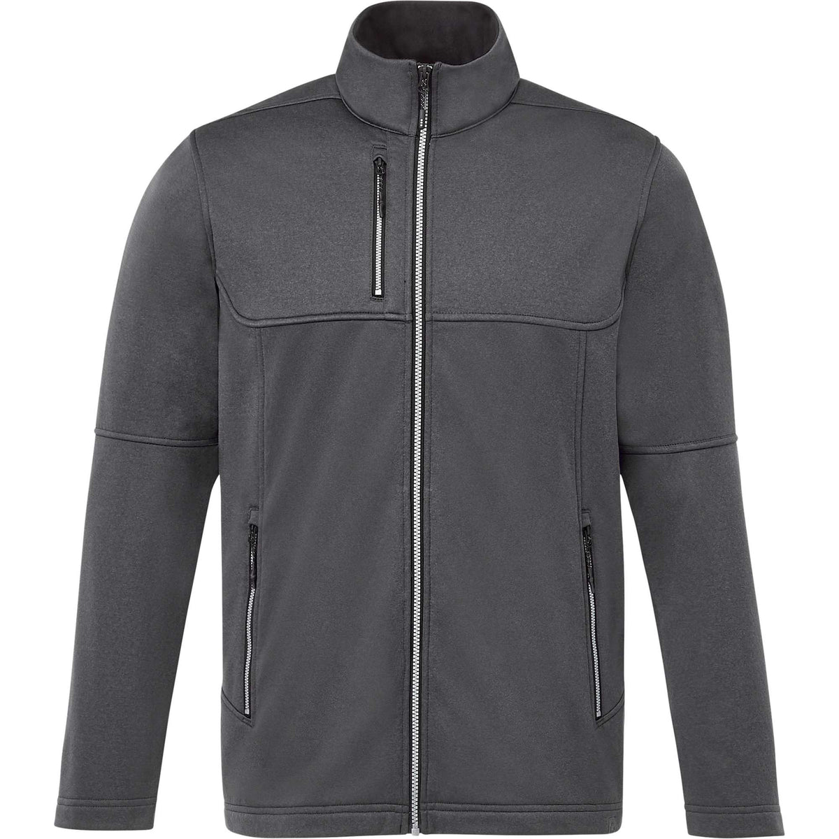 Joris Recycled Waterproof Softshell Jacket for Men Transfer - Heather Dark Charcoal - Front 2
