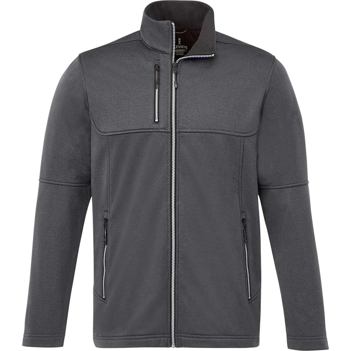 Joris Recycled Waterproof Softshell Jacket for Men Transfer - Heather Dark Charcoal - Front