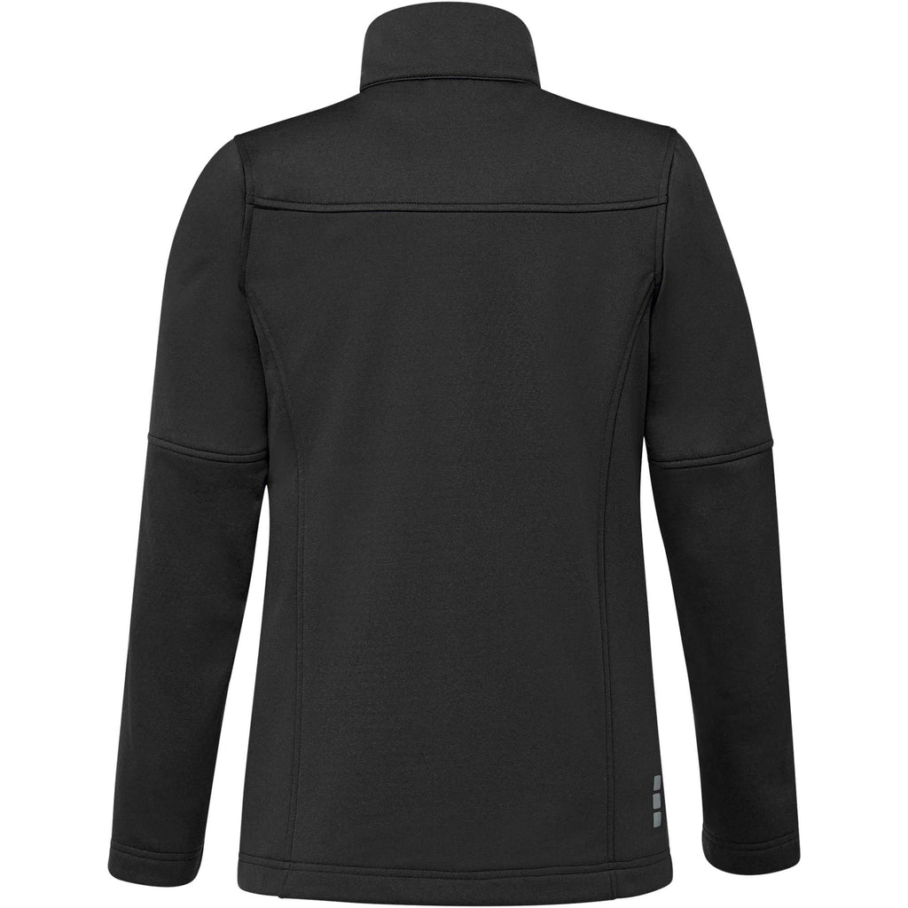 Joris Recycled Waterproof Softshell Jacket for Women Transfer - Black - Back