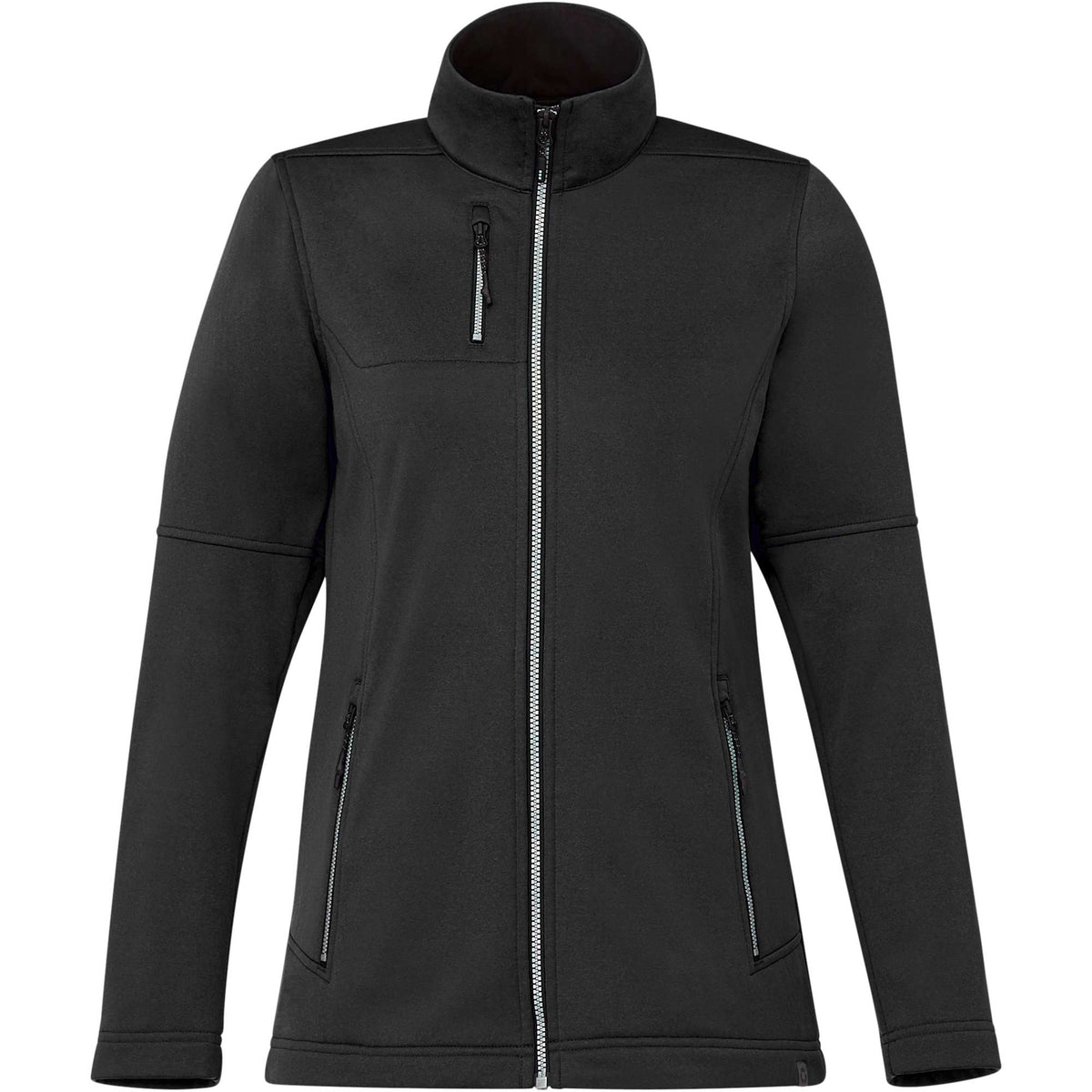 Joris Recycled Waterproof Softshell Jacket for Women Transfer - Black - Front