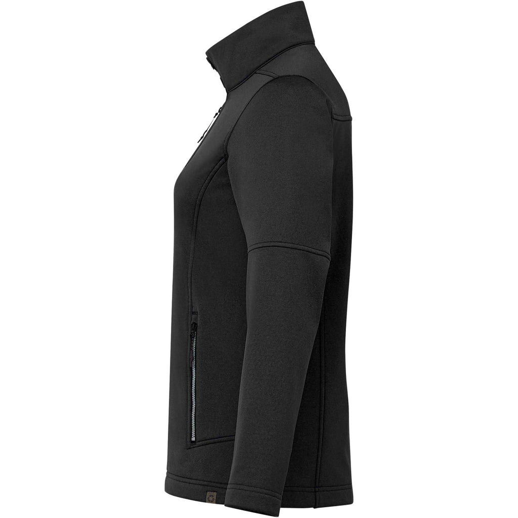 Joris Recycled Waterproof Softshell Jacket for Women Transfer - Black - Left Side