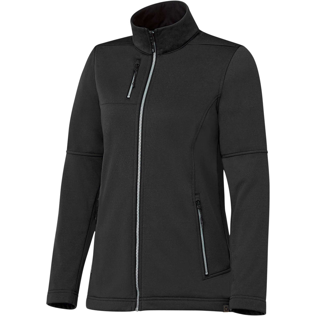 Joris Recycled Waterproof Softshell Jacket for Women Transfer - Black - Right Angle