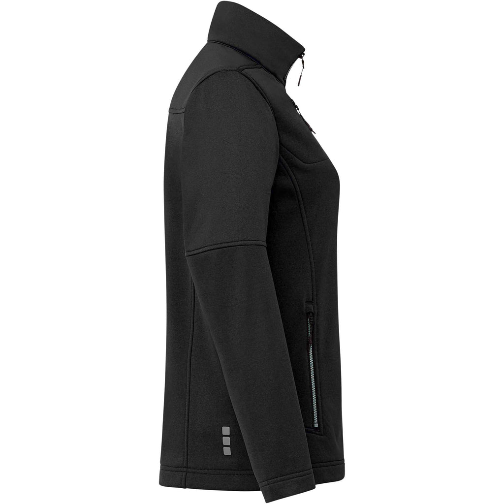 Joris Recycled Waterproof Softshell Jacket for Women Transfer - Black - Right Side