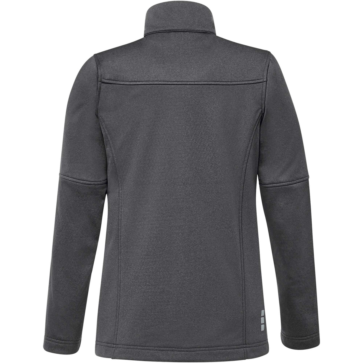 Joris Recycled Waterproof Softshell Jacket for Women Transfer - Heather Dark Charcoal - Back