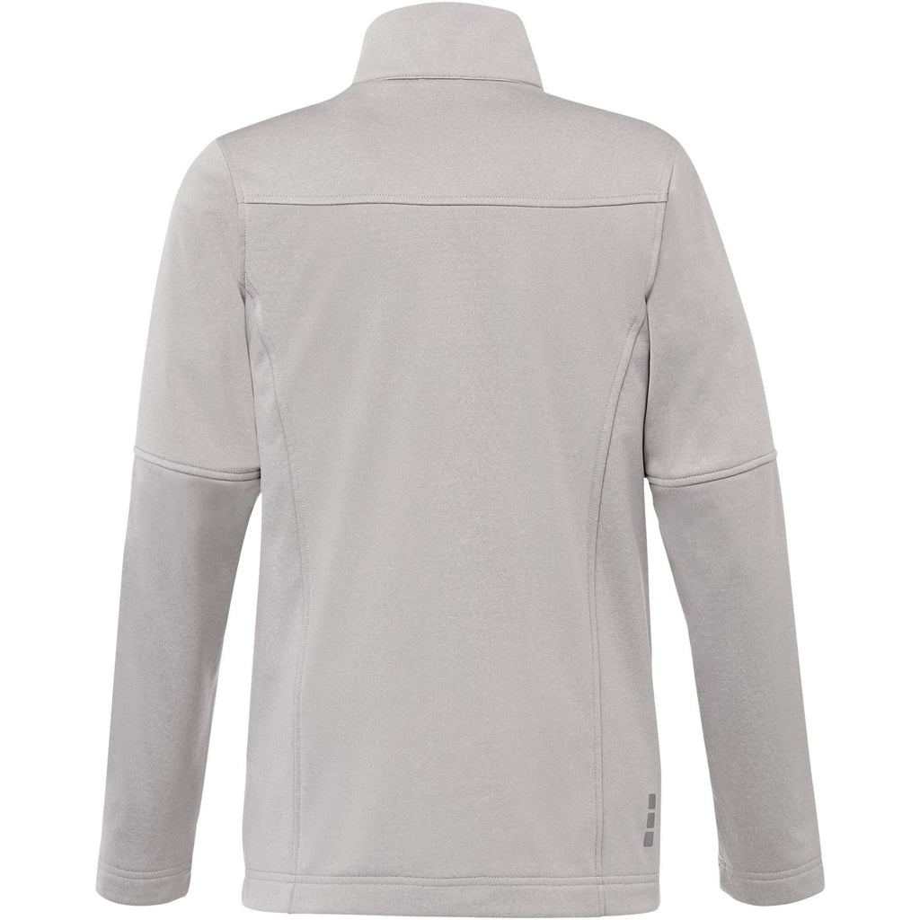 Joris Recycled Waterproof Softshell Jacket for Women Transfer - Silver Heather - Back