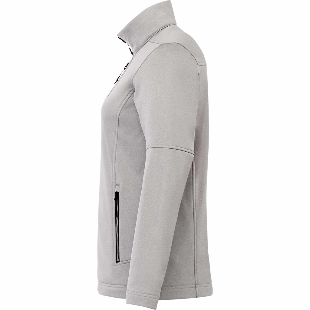 Joris Recycled Waterproof Softshell Jacket for Women Transfer - Silver Heather - Left Side