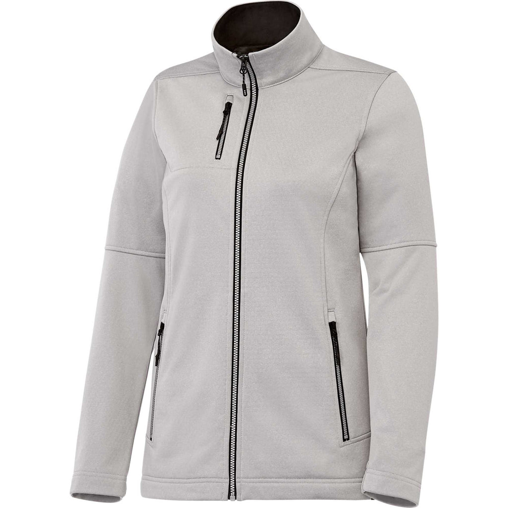 Joris Recycled Waterproof Softshell Jacket for Women Transfer - Silver Heather - Right Angle