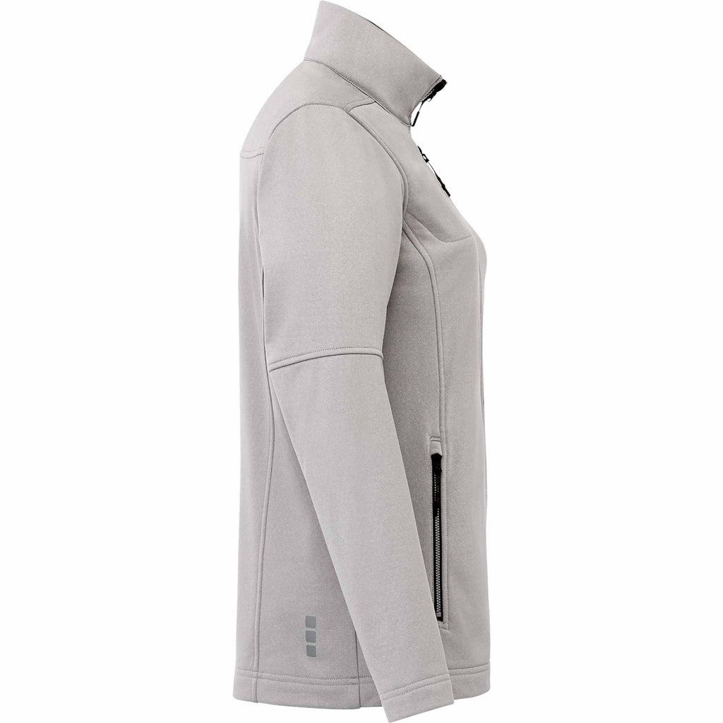 Joris Recycled Waterproof Softshell Jacket for Women Transfer - Silver Heather - Right Side
