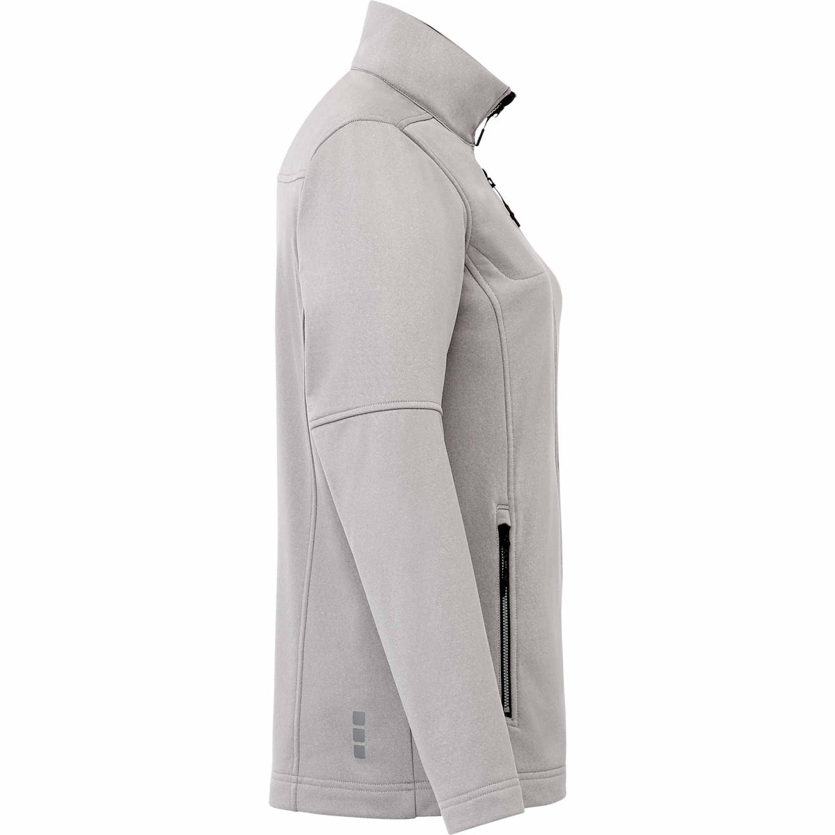 Joris Recycled Waterproof Softshell Jacket for Women Transfer - Silver Heather - Right Side