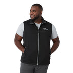 Joris Recycled Waterproof Softshell Vest for Men Embroidery - Black - Front On Model