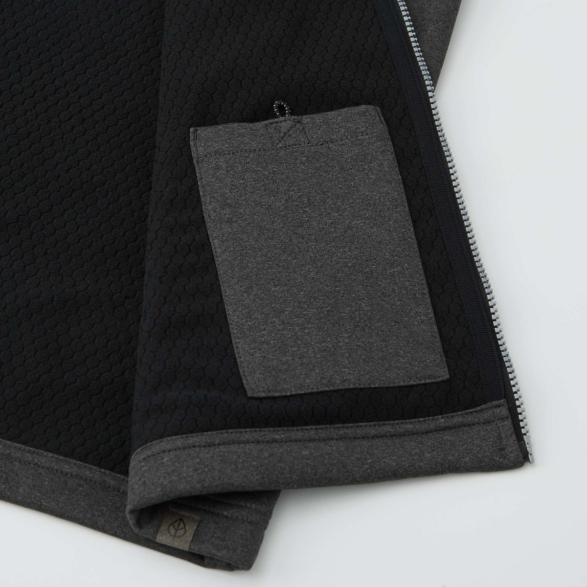 Joris Recycled Waterproof Softshell Vest for Men Embroidery - Heather Dark Charcoal - Detail 3
