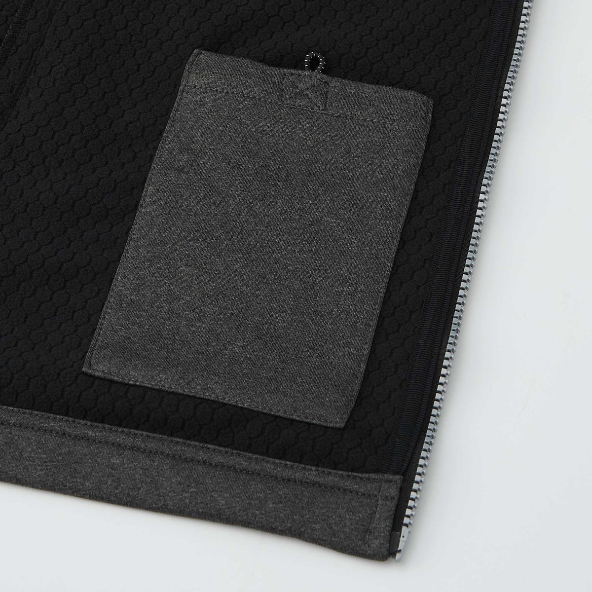 Joris Recycled Waterproof Softshell Vest for Men Embroidery - Heather Dark Charcoal - Detail 4