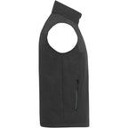 Joris Recycled Waterproof Softshell Vest for Men Embroidery - Heather Dark Charcoal - Right Side